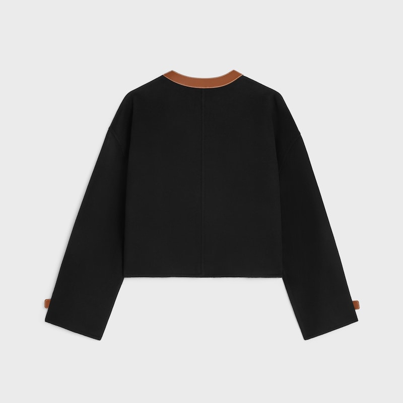 gilet cardigan en cachemire double face