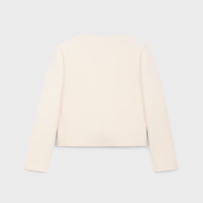 veste brompton en gabardine de laine et soie