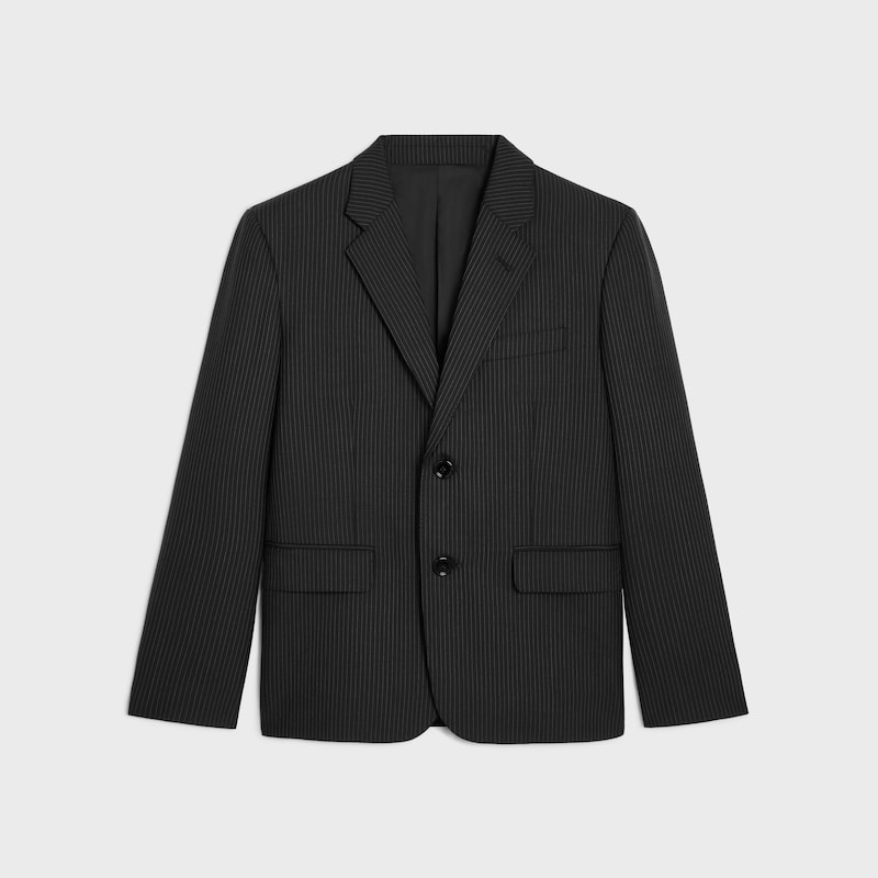 veste sorbonne en laine rayée