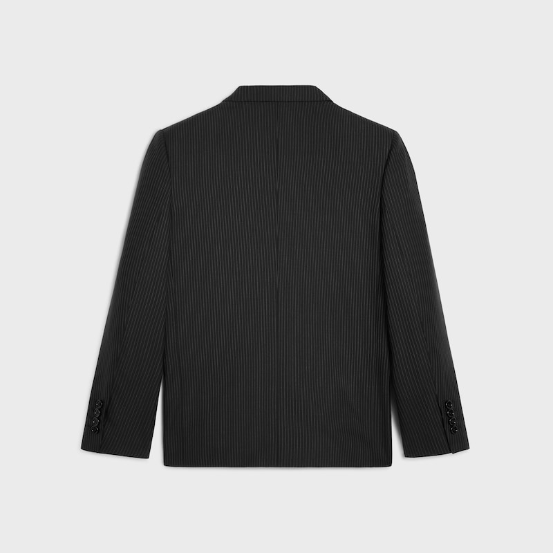 veste sorbonne en laine rayée