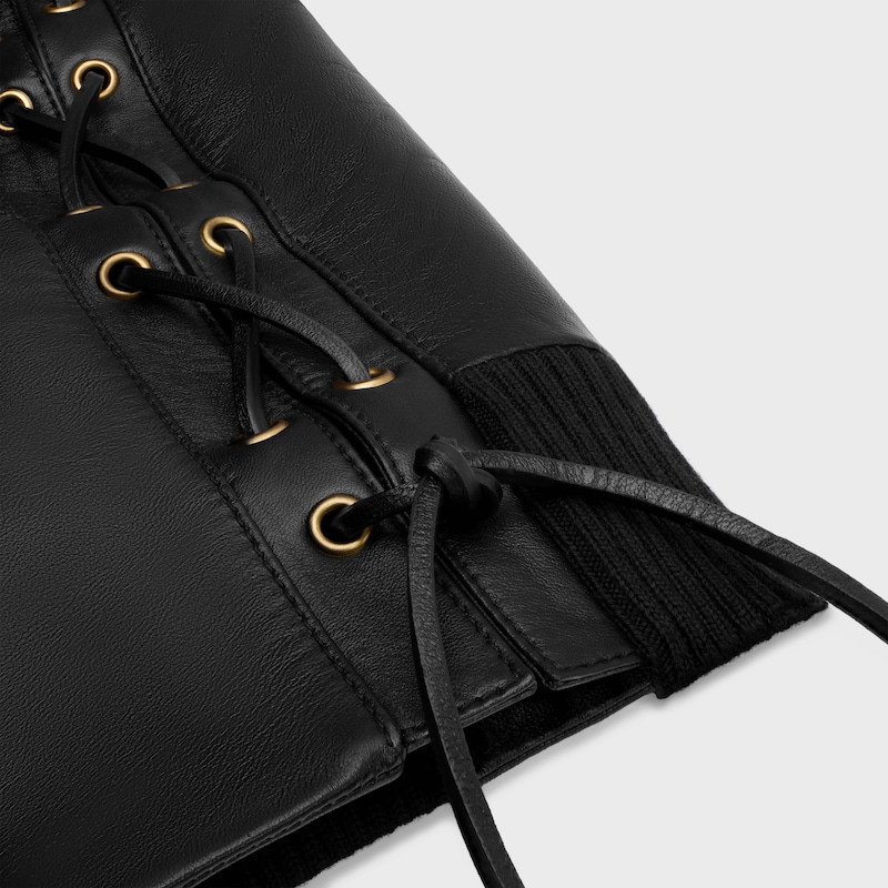 blouson daviateur en cuir dagneau souple
