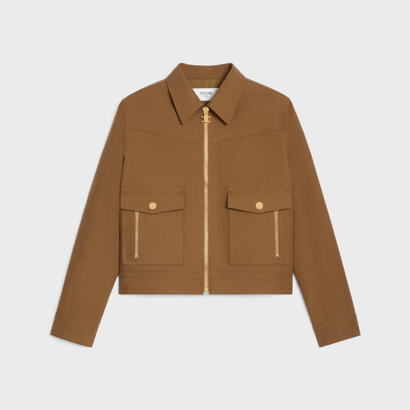 blouson western en sergé de coton