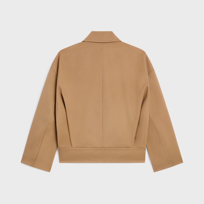 veste en gabardine de coton et laine