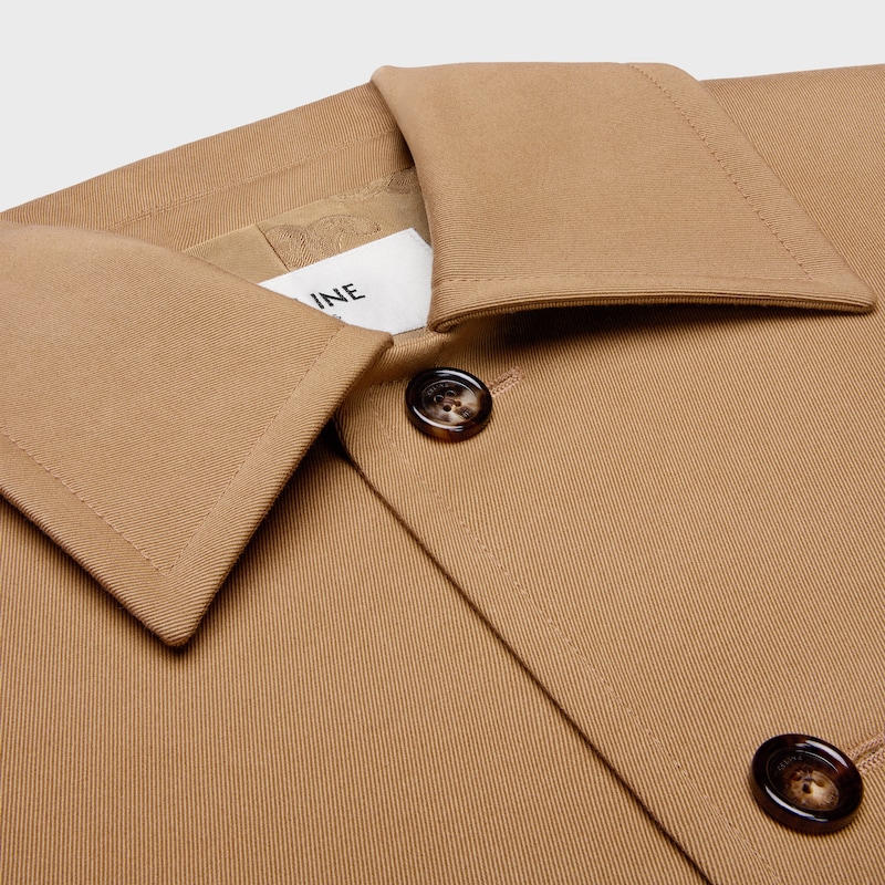 veste en gabardine de coton et laine