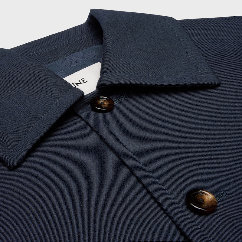 veste en gabardine de coton et laine