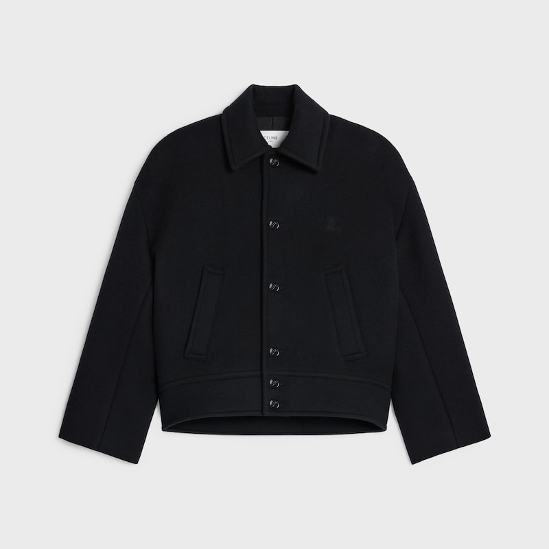 veste en laine cachemire double face
