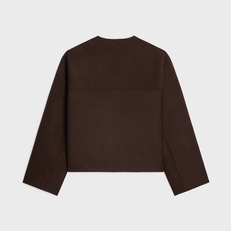 gilet cardigan en cachemire double face