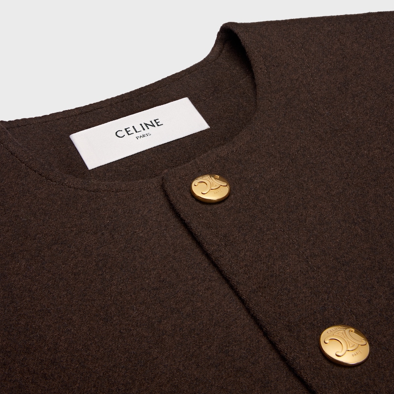 gilet cardigan en cachemire double face