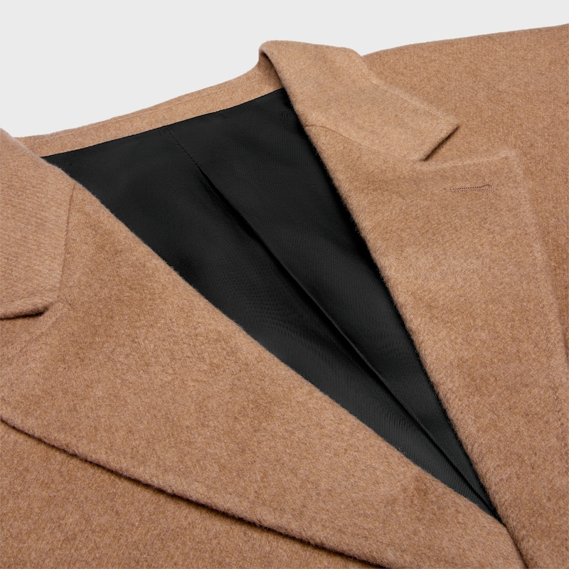 veste tailleur en flanelle de cachemire
