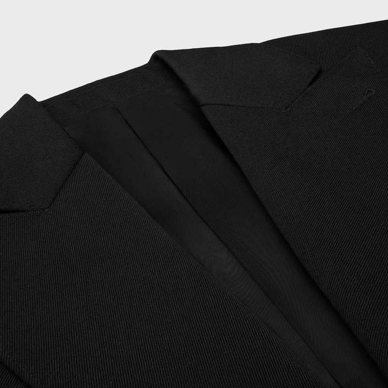 veste colonne en laine diagonale
