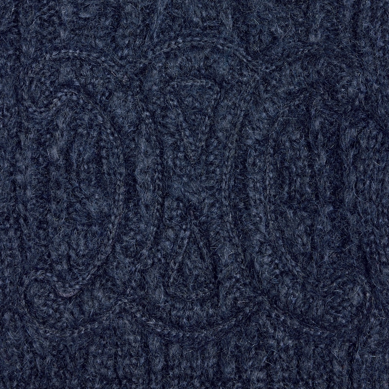 pull en mohair et laine aran