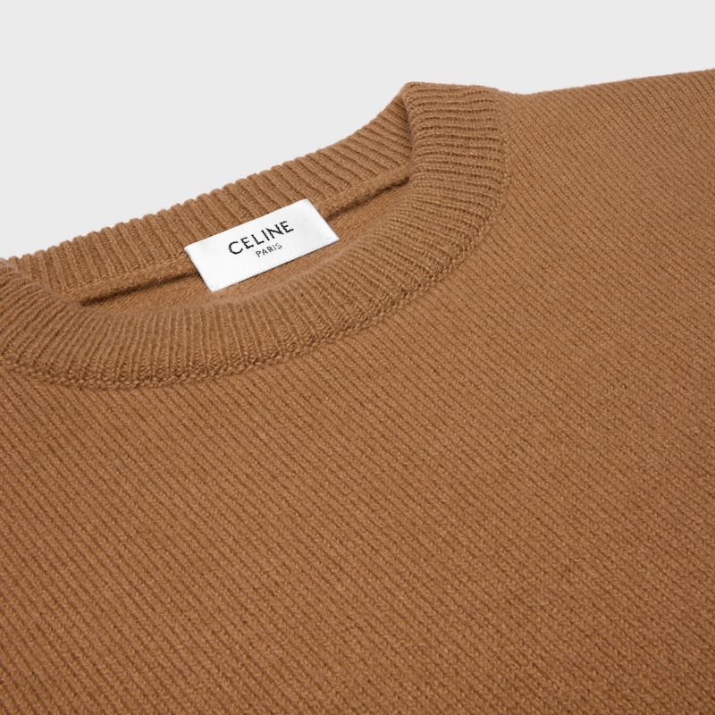 pull ras du cou en laine et cachemire