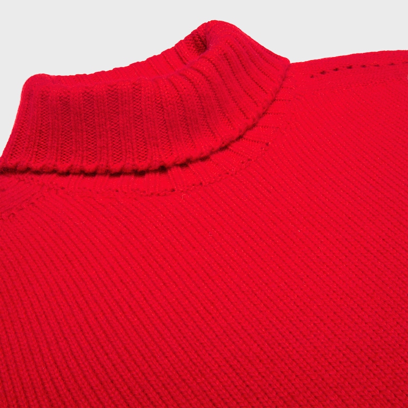 pull à col roulé en cachemire sans couture