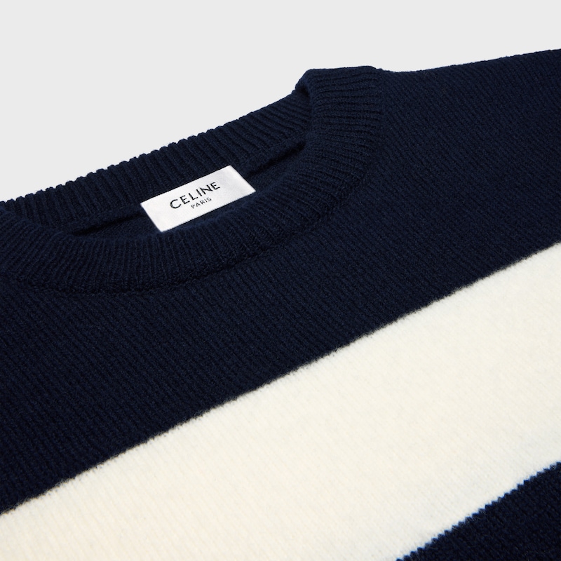 pull ras du cou en laine et cachemire
