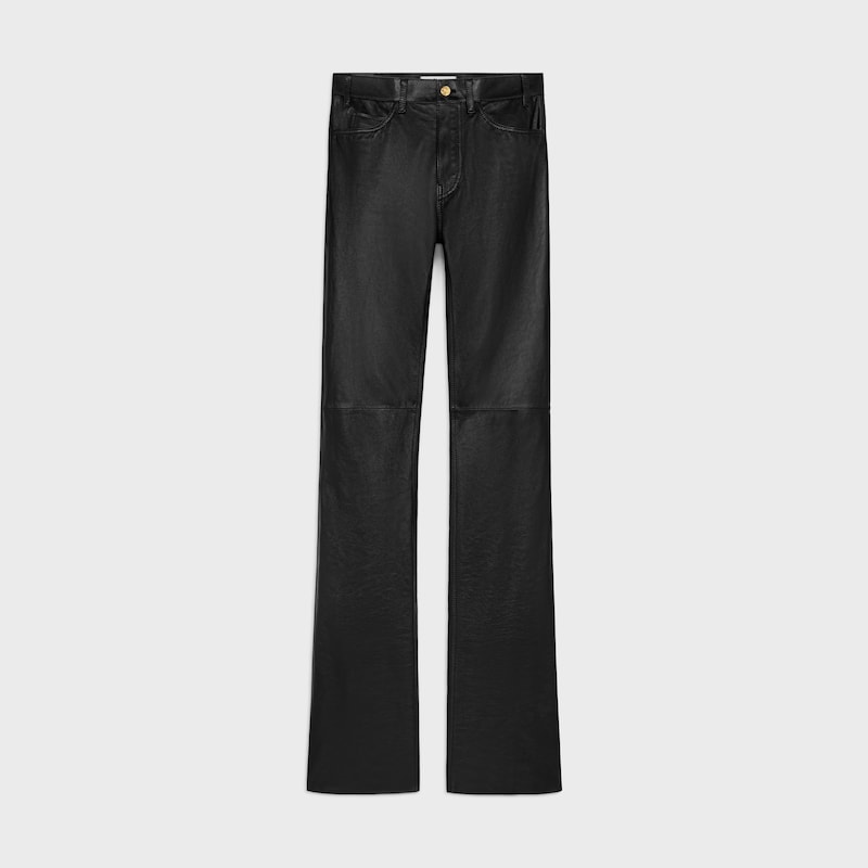 lulu jeans en peau dagneau souple