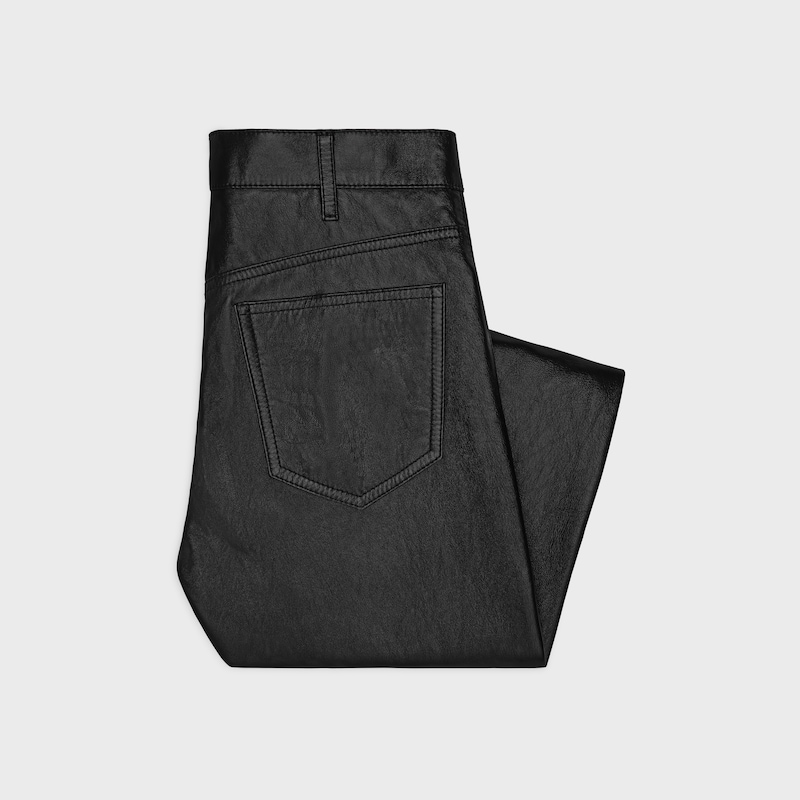 lulu jeans en peau dagneau souple