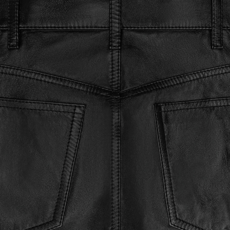 lulu jeans en peau dagneau souple