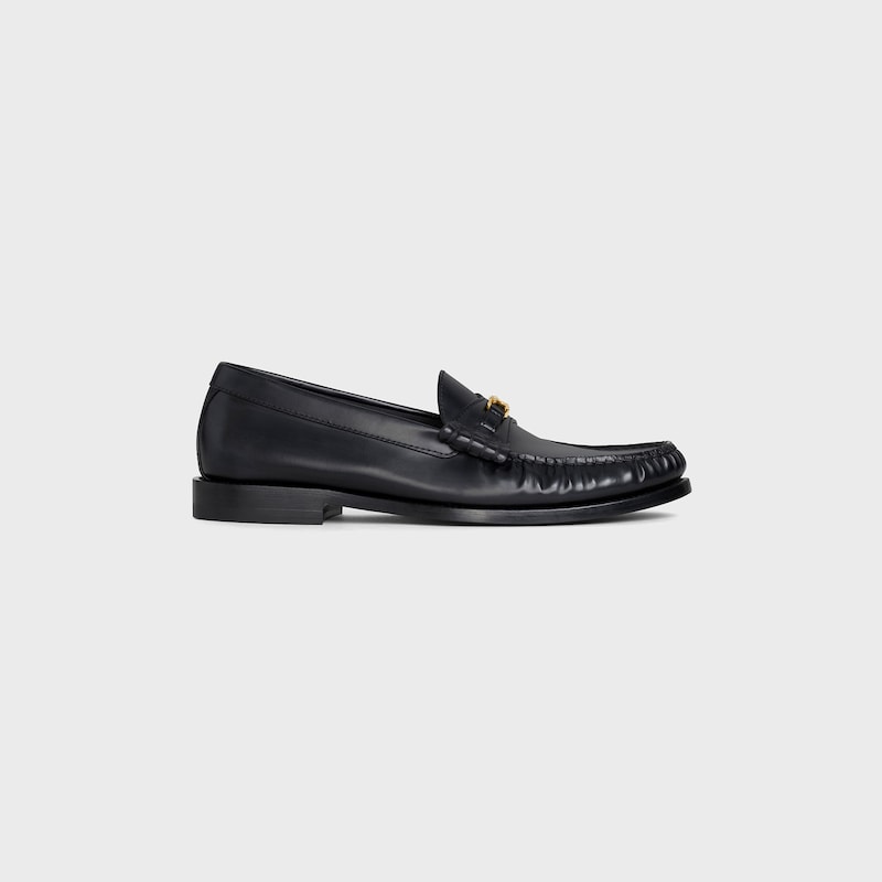mocassins celine luco en cuir de taureau poli