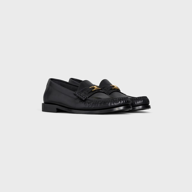 mocassins celine luco en cuir de taureau poli