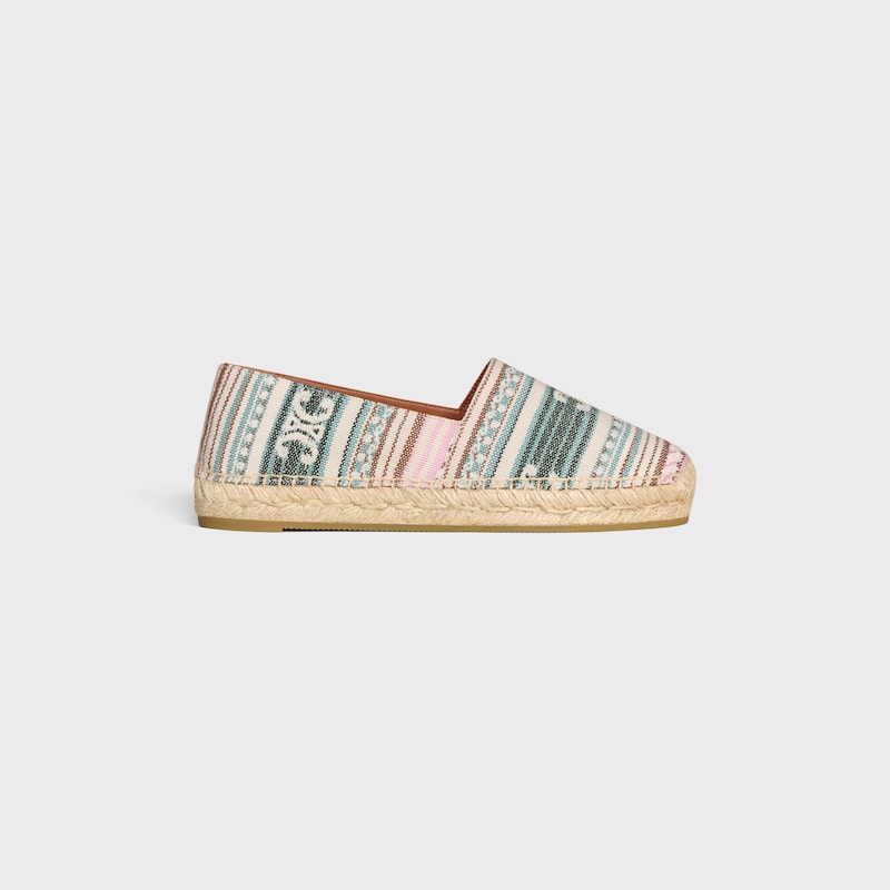 les espadrilles celine en tissu jacquard triomphe