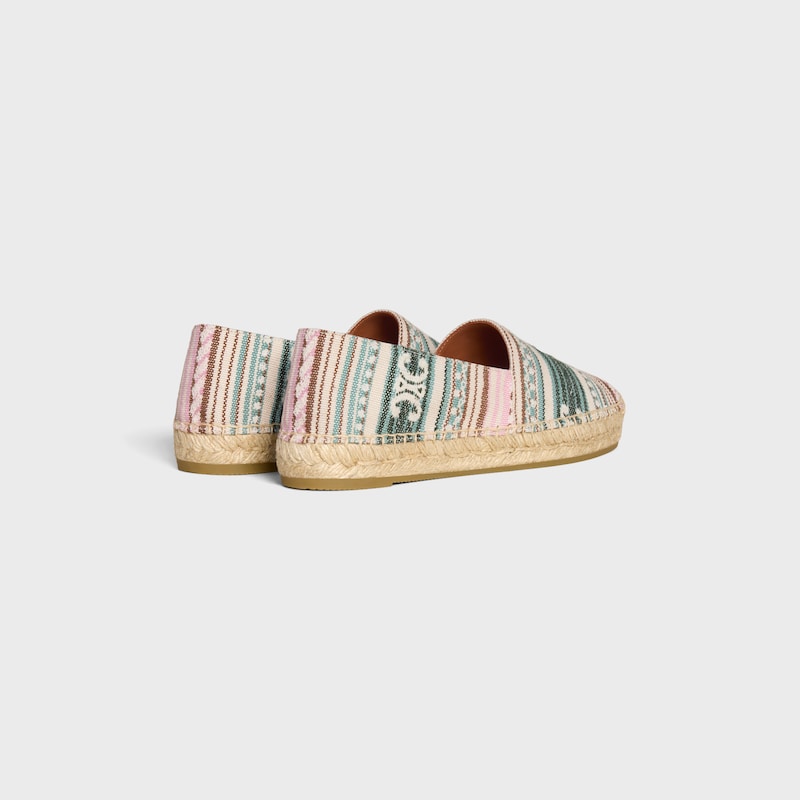 les espadrilles celine en tissu jacquard triomphe