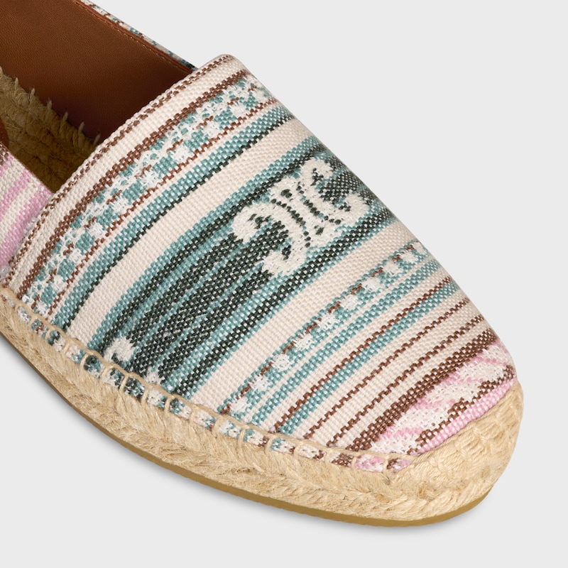 les espadrilles celine en tissu jacquard triomphe