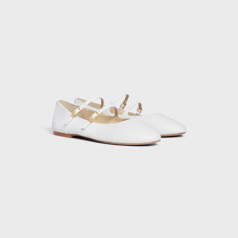 les ballerines celine double bracelet en agneau