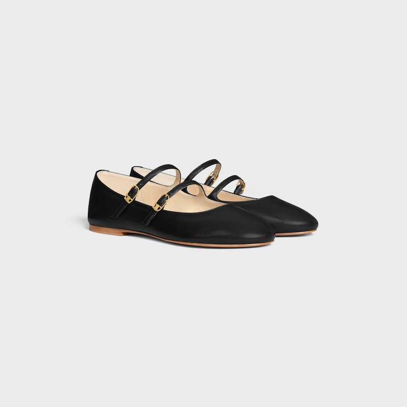 les ballerines celine double bracelet en agneau