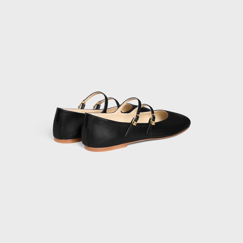 les ballerines celine double bracelet en agneau