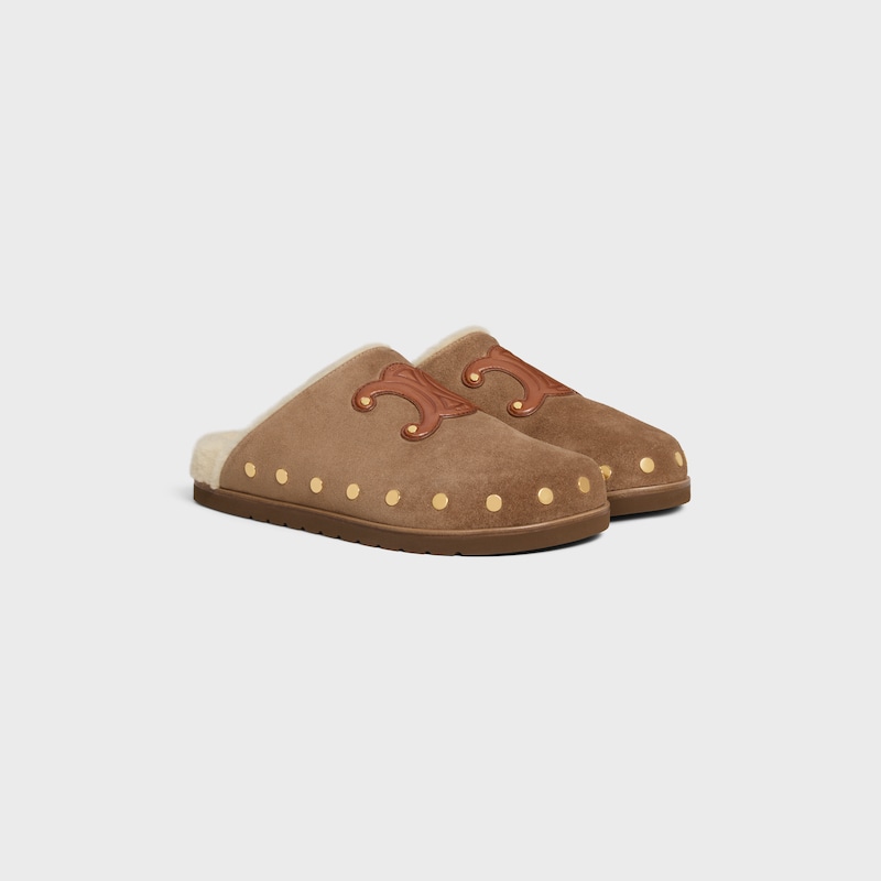sabots celine pitea en cuir de veau