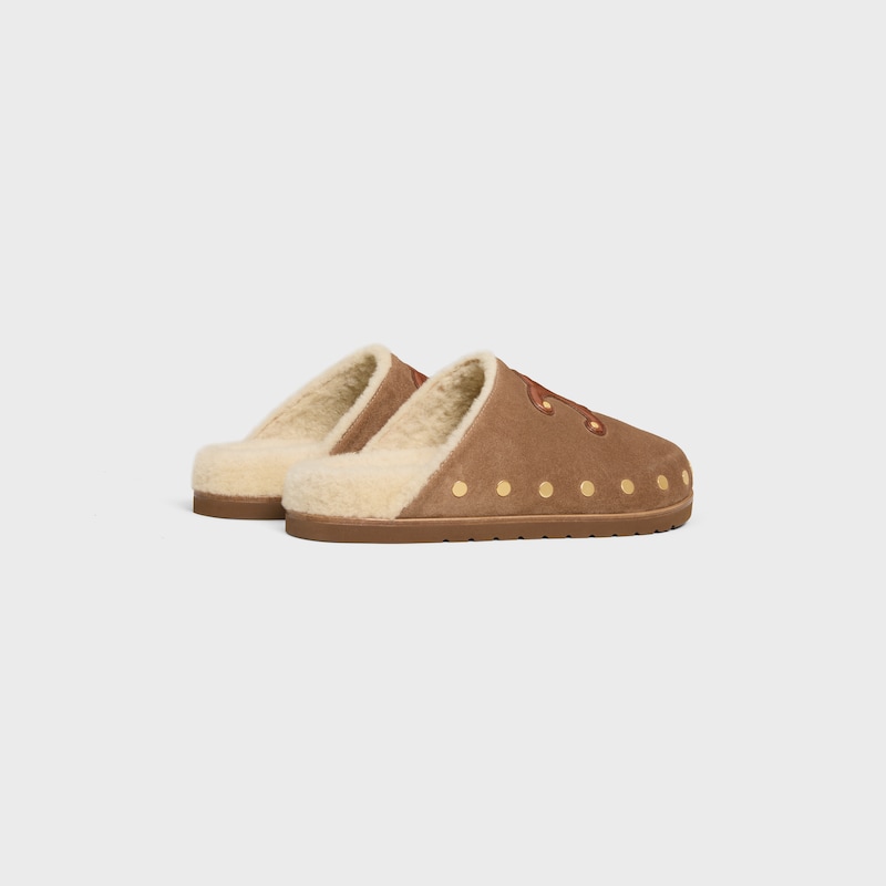 sabots celine pitea en cuir de veau