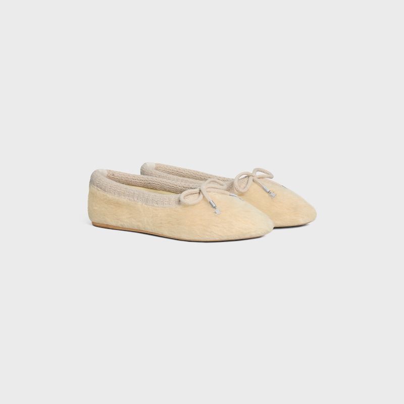 ballerine celine abby en tissu de laine dalpaga