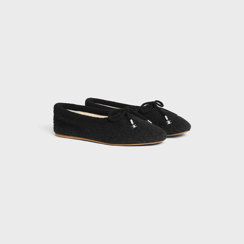 ballerine celine abby en tissu de laine dalpaga