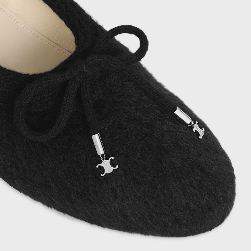 ballerine celine abby en tissu de laine dalpaga