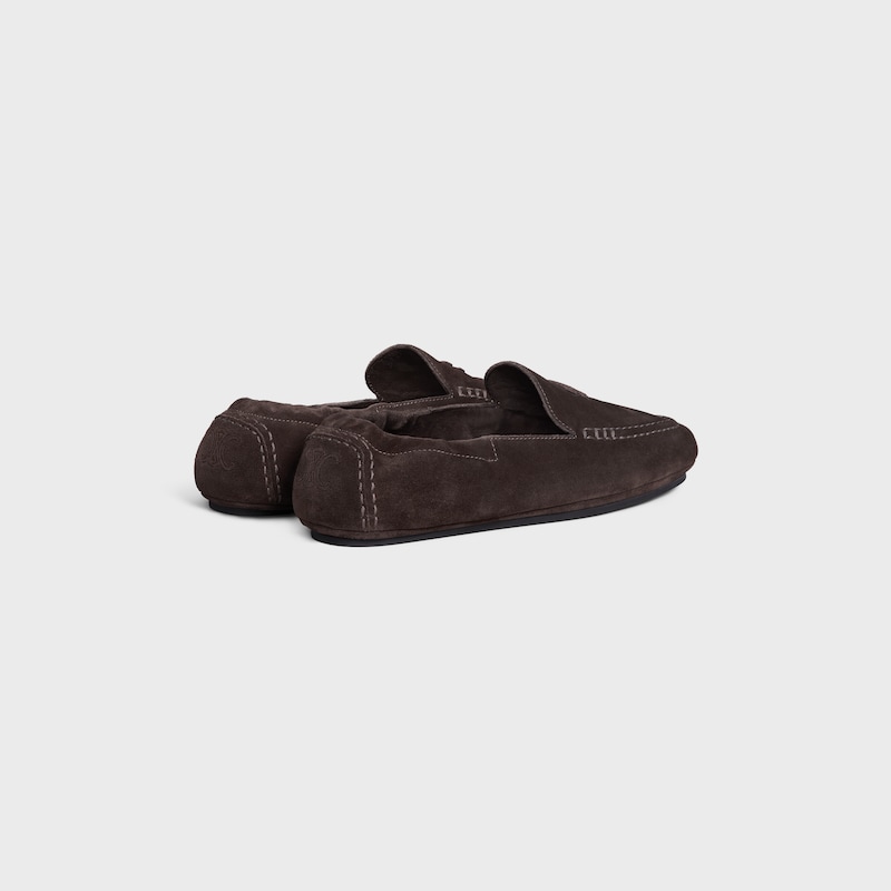 mocassin celine adam en veau suédé