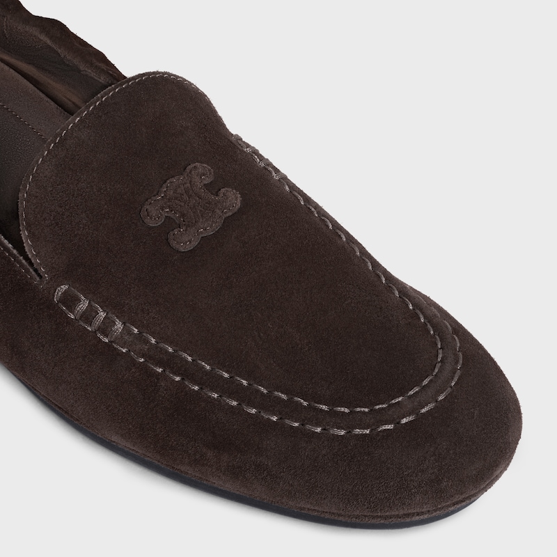 mocassin celine adam en veau suédé