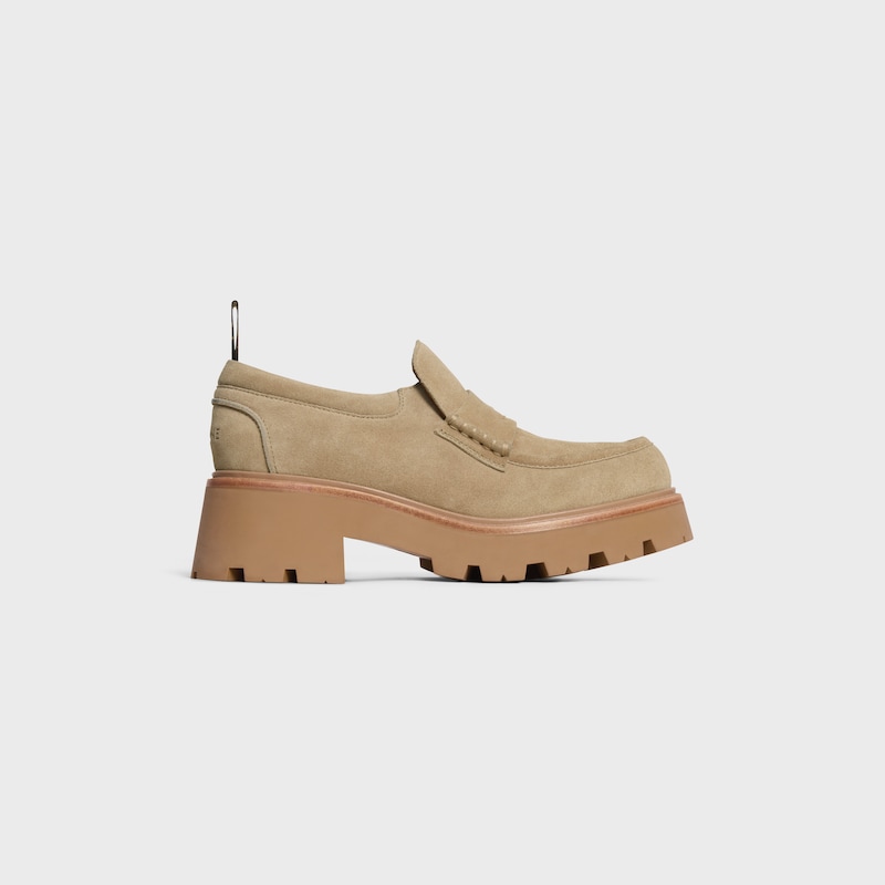 mocassins céline triomphe en daim de veau