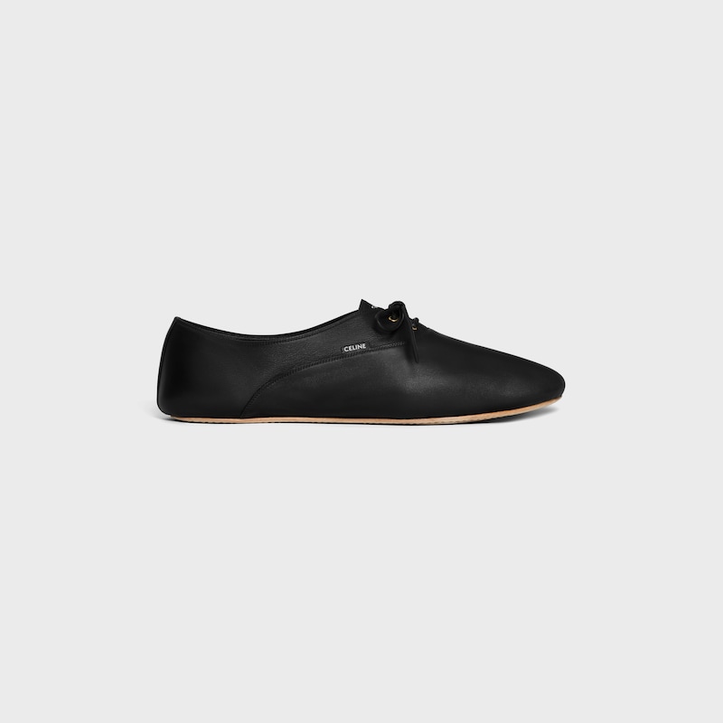 ballet - chaussure À lacets en peau dagneau
