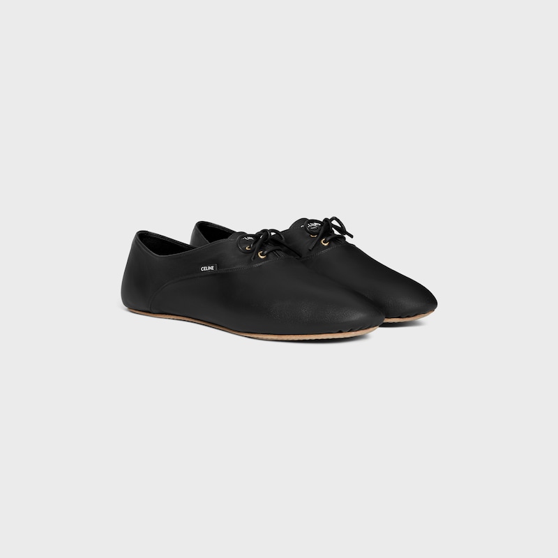 ballet - chaussure À lacets en peau dagneau