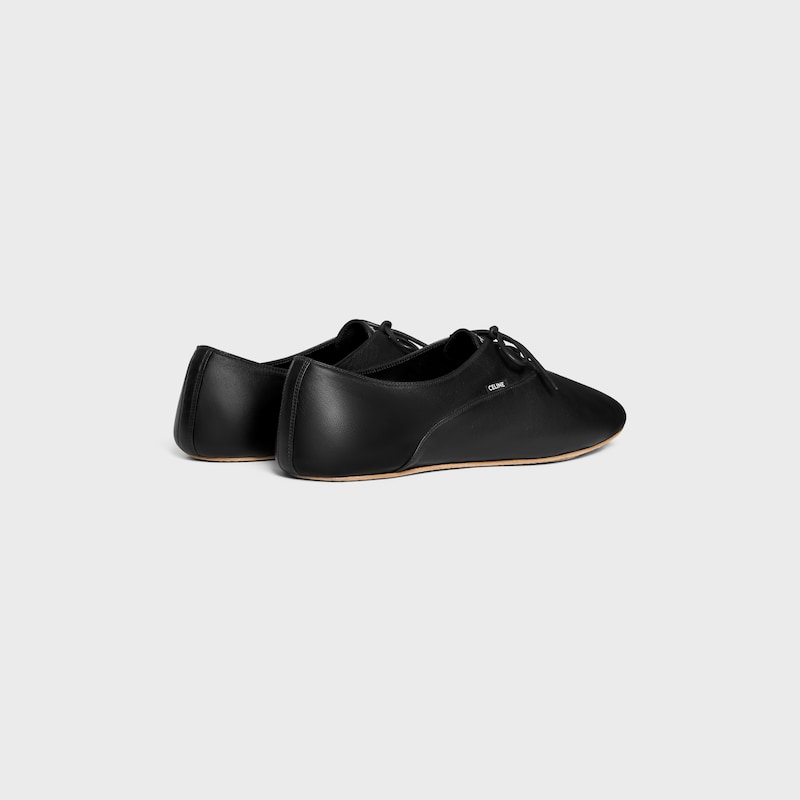 ballet - chaussure À lacets en peau dagneau