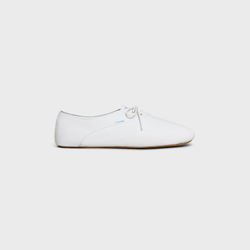 ballet - chaussure À lacets en peau dagneau