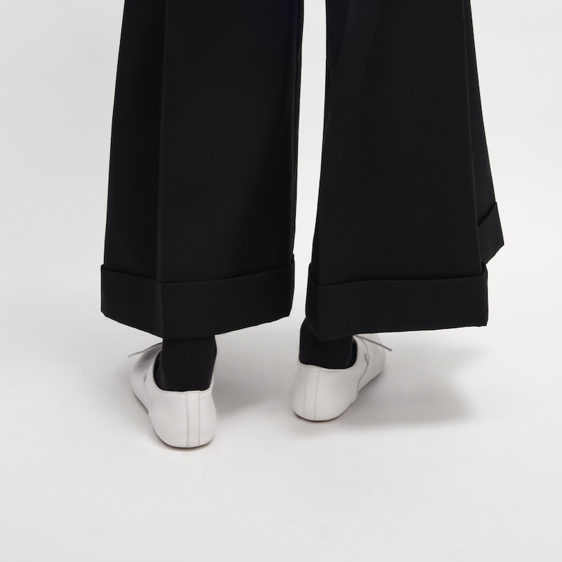 ballet - chaussure À lacets en peau dagneau