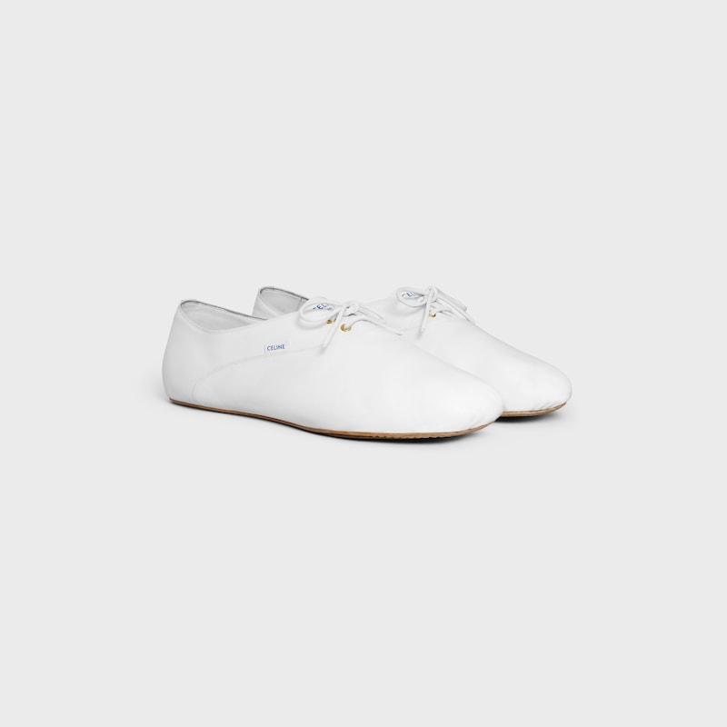 ballet - chaussure À lacets en peau dagneau