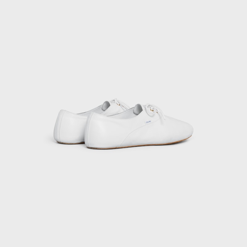 ballet - chaussure À lacets en peau dagneau