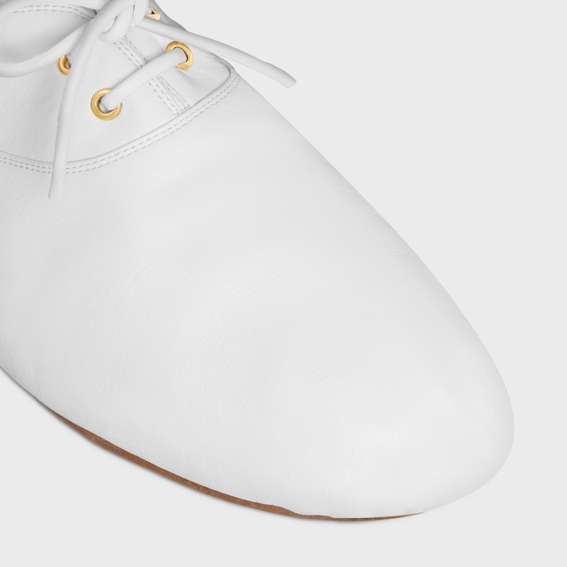 ballet - chaussure À lacets en peau dagneau