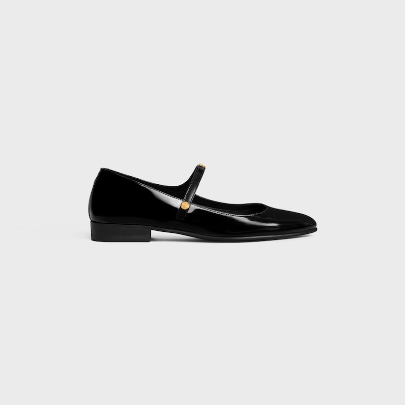ville - mary-jane ballerine en cuir de veau glacÉ