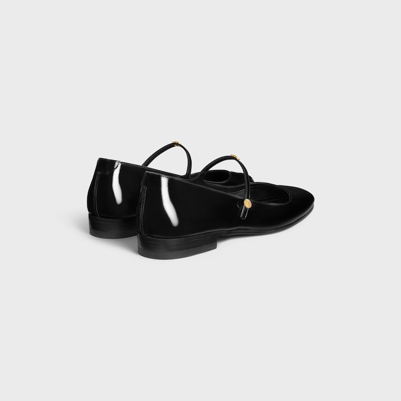 ville - mary-jane ballerine en cuir de veau glacÉ