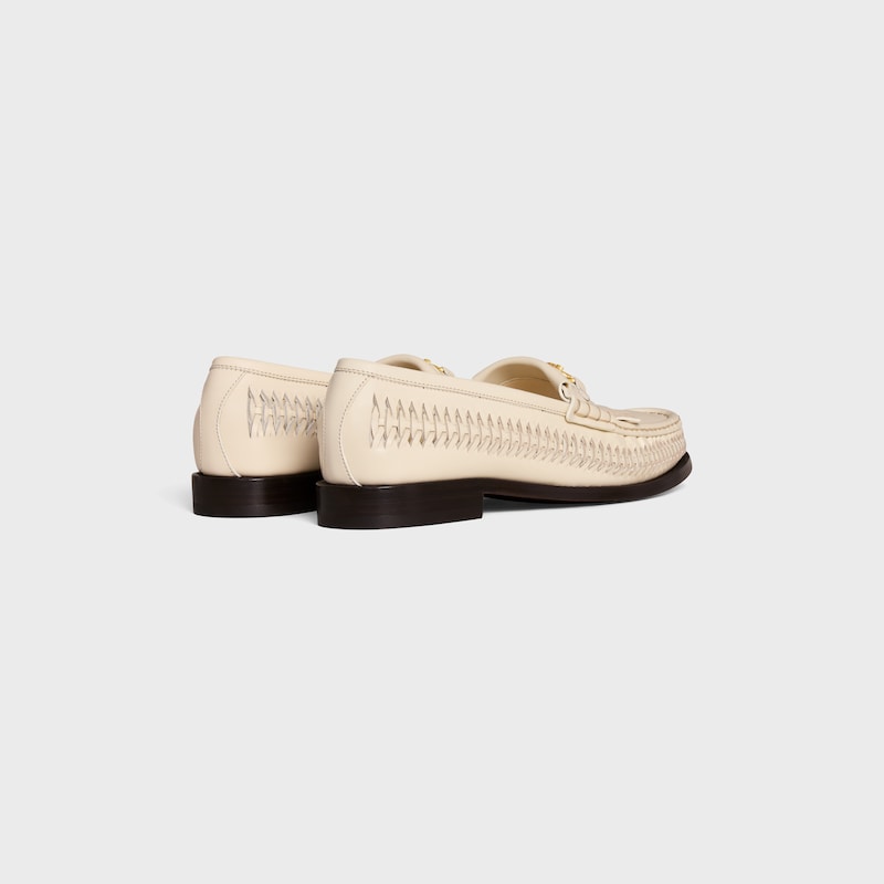 mocassin tressé celine luco en cuir de veau