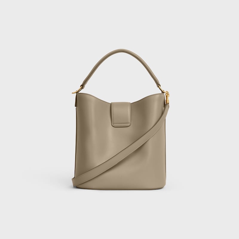 seau moyen louise en cuir de veau lisse