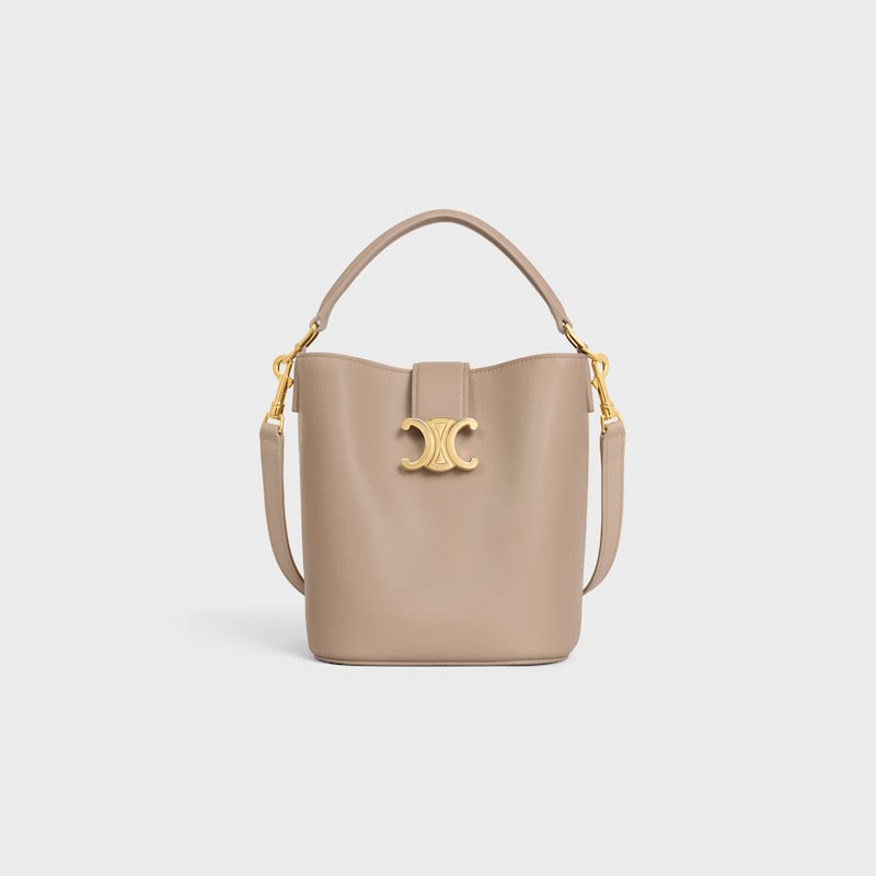 petit seau louise en cuir de veau lisse